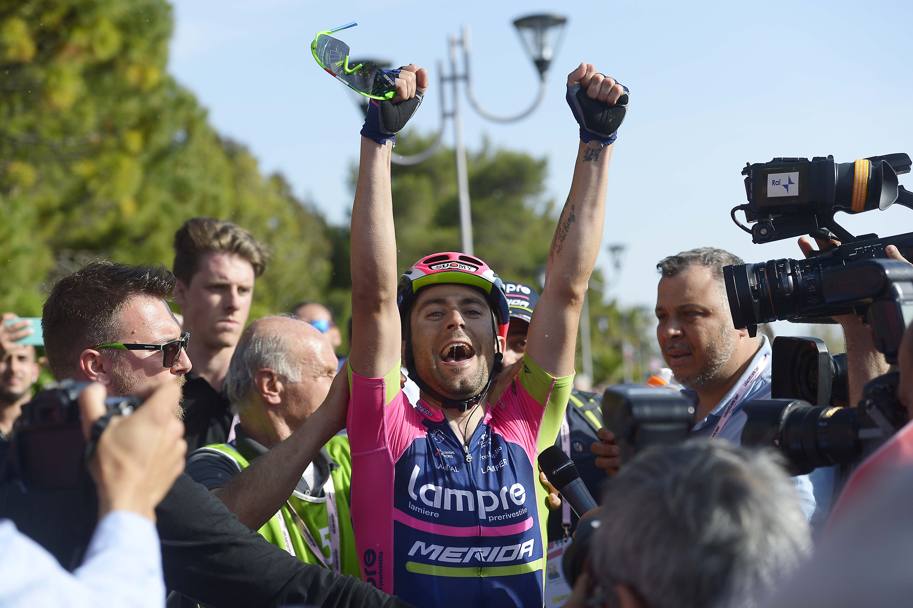 In carriera Ulissi ha vinto cinque tappe al Giro. LaPresse